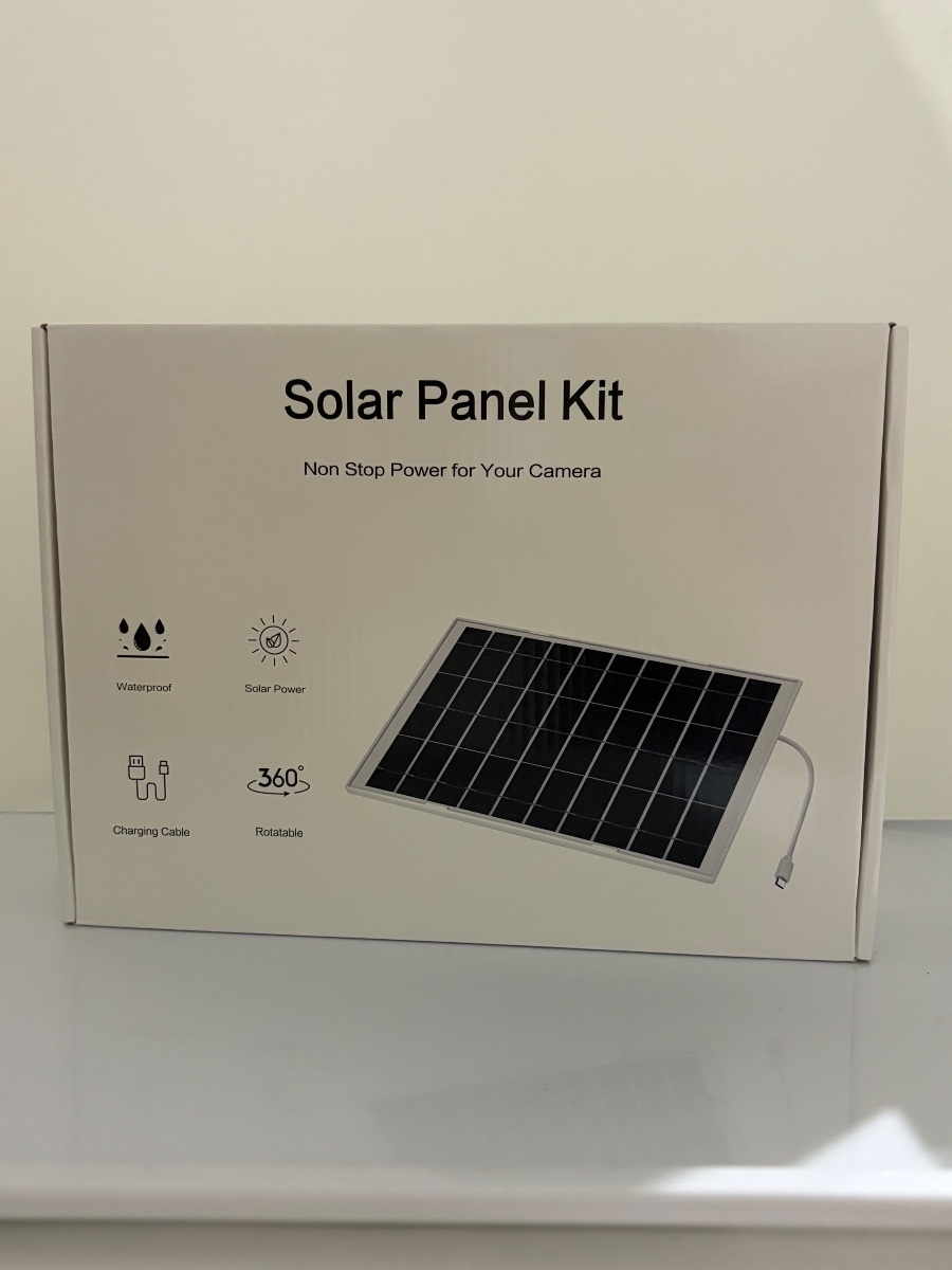 Solar Panel Kit for Security Camera Waterproof USB Rotatable Outdoor 5V